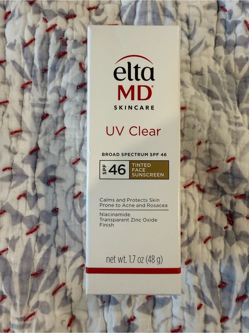 EltaMD UV Clear Skincare Broad Spectrum SPF 46 Tinted Face Sunscreen New in Box